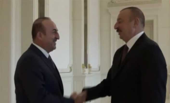 Dışişleri Bakanı Mevlüt Çavuşoğlu, Bakü’deki temasları kapsamında Azerbaycan Cumhurbaşkanı İlham