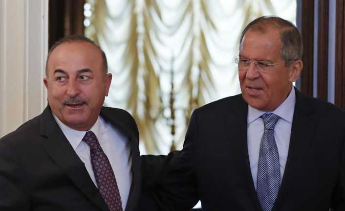 Dışişleri Bakanı Mevlüt Çavuşoğlu, Rusya Dışişleri Bakanı Sergey Lavrov ile