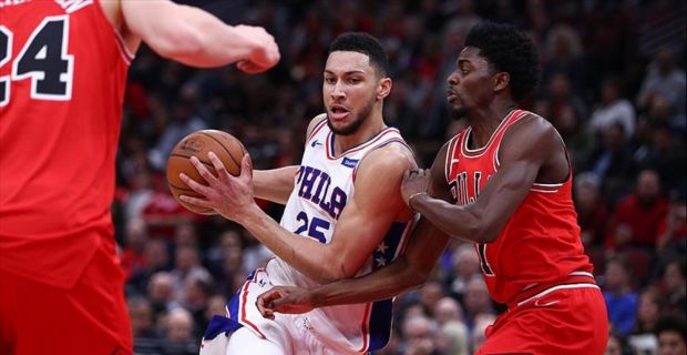 Chicago Bulls'a karşı 19 sayı, 17 ribaunt, 14 asistlik performans