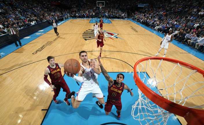 NBA’de Oklahoma City Thunder, evinde oynadığı Cleveland Cavaliers’ı 100-83 mağlup