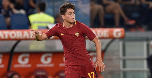 Milli futbolcu Cengiz Ünder'in ilk 11'de başladığı ve takımına ilk