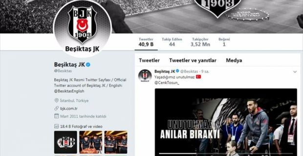 Beşiktaş ve Everton kulüpleri, Cenk Tosun'un transferi sonrası sosyal medya