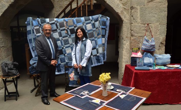 Çöpe atılan kotlar, Trabzon’da Halk Eğitim Merkezi’nde el emeği ürünlere