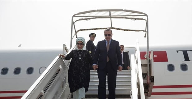Cumhurbaşkanı Recep Tayyip Erdoğan, resmi temaslarda bulunmak üzere özel uçak
