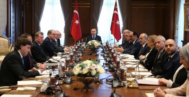 Cumhurbaşkanı Erdoğan, Birleşik Krallık Lordlar Kamarası heyetini kabul etti.