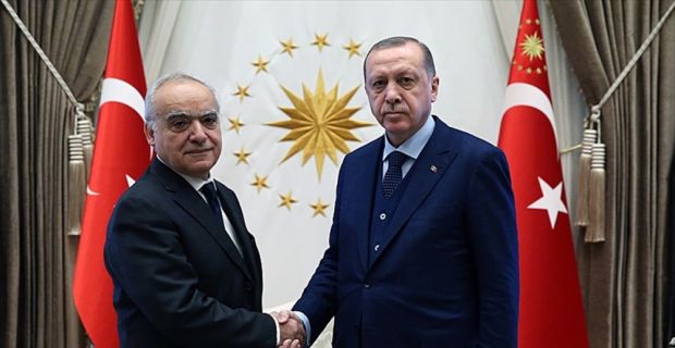 Cumhurbaşkanı Erdoğan, BM Genel Sekreteri'nin Libya Özel Temsilcisi Salame'yi kabul