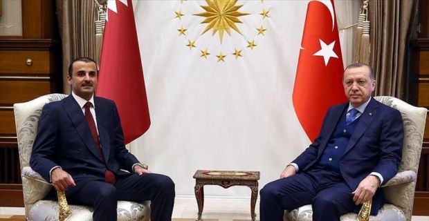 Cumhurbaşkanı Erdoğan, Katar Emiri Şeyh Temim bin Hamed Al Sani