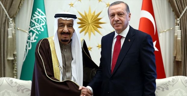 Cumhurbaşkanı Erdoğan ile Suudi Arabistan Kralı Selman bin Abdülaziz Al