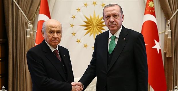 Cumhurbaşkanı Recep Tayyip Erdoğan, MHP Genel Başkanı Devlet Bahçeli'yi kabul