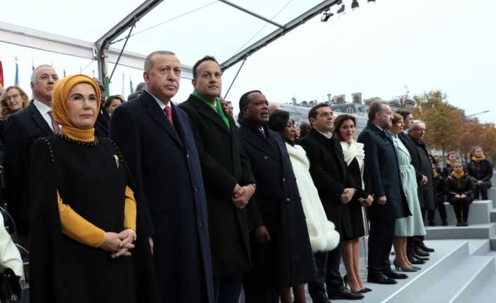 Cumhurbaşkanı Recep Tayyip Erdoğan, Fransa’nın başkenti Paris’te, Birinci Dünya Savaşı’nı