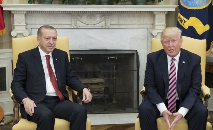 Cumhurbaşkanı Recep Tayyip Erdoğan, ABD Başkanı Donald Trump ile telefonda