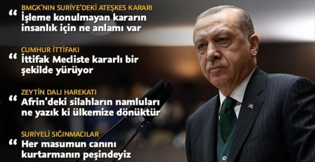 Cumhurbaşkanı Erdoğan, "Doğu Guta'daki gelişmeler insanlığa sığar mı? Birleşmiş Milletler
