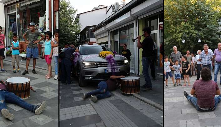Tunceli’de nişan ve düğün törenlerinde davulculuk yapan Muharrem Yılmaz, yaptığı