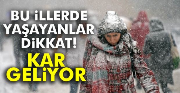 Bu illerde yaşayanlar dikkat: Kar geliyor |6 Mart Salı yurtta