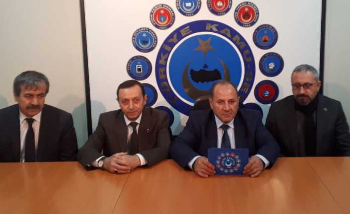 Türkiye Kamu-Sen Erzincan İl Temsilcisi Kemal Kütük ile Konfederasyona bağlı