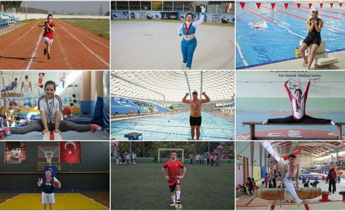 Yüzmeden cimnastiğe, atletizmden basketbola kadar birçok spor dalında mücadele veren