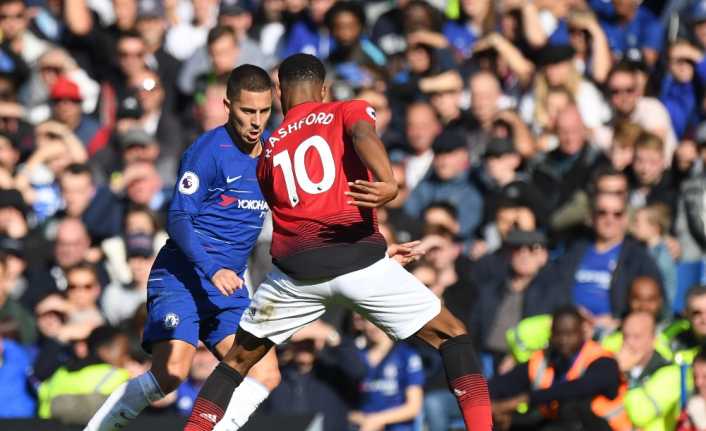 Chelsea’nin yıldız futbolcusu Eden Hazard, Manchester United maçında aldığı darbelerden