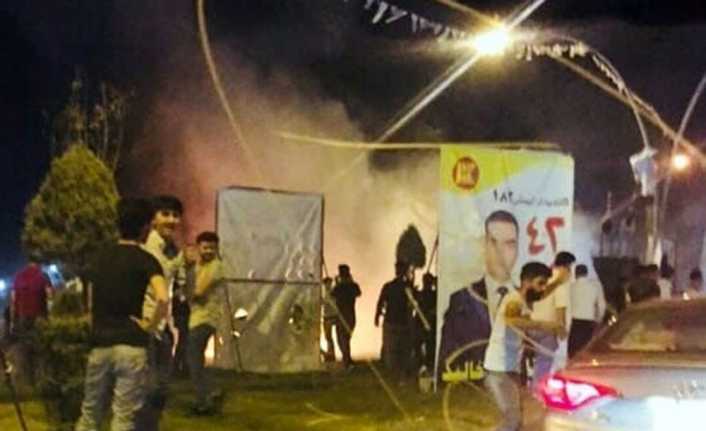 Irak’ın Erbil şehrinde bir alışveriş merkezinin önünde meydana gelen patlamada