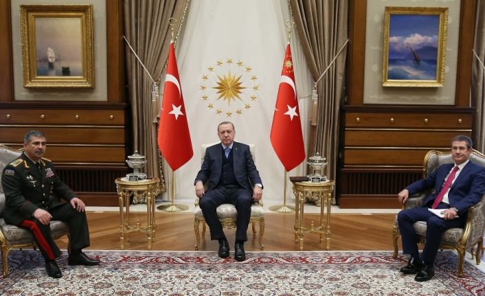 Cumhurbaşkanı Recep Tayip Erdoğan, Azerbaycan Savunma Bakanı Zakir Hasanov’u Cumhurbaşkanlığı