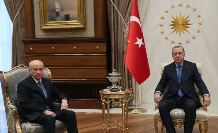Cumhurbaşkanı Recep Tayyip Erdoğan ile MHP Genel Başkanı Devlet Bahçeli