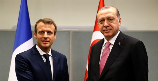 Cumhurbaşkanı Erdoğan ile Fransa Cumhurbaşkanı Macron, yaptıkları telefon görüşmesinde, Suriye