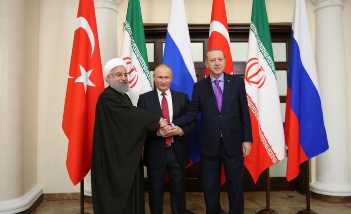 Suriye konulu üçlü zirve Cumhurbaşkanı Recep Tayyip Erdoğan ve Rusya