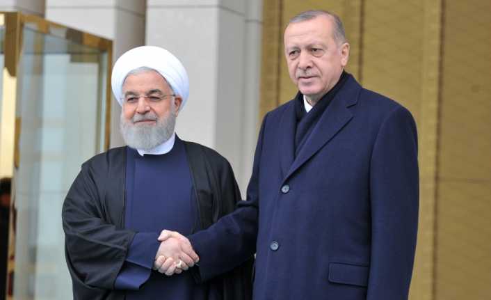 Cumhurbaşkanı Recep Tayyip Erdoğan, İran Cumhurbaşkanı Hasan Ruhani’yi resmi törenle
