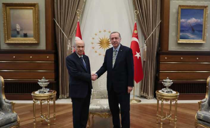 Cumhurbaşkanı Recep Tayyip Erdoğan ile MHP Genel Başkanı Devlet Bahçeli