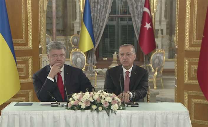 Cumhurbaşkanı Erdoğan, "Değerli dostum Poroşenko ile Yüksek Düzeyli Stratejik Konsey