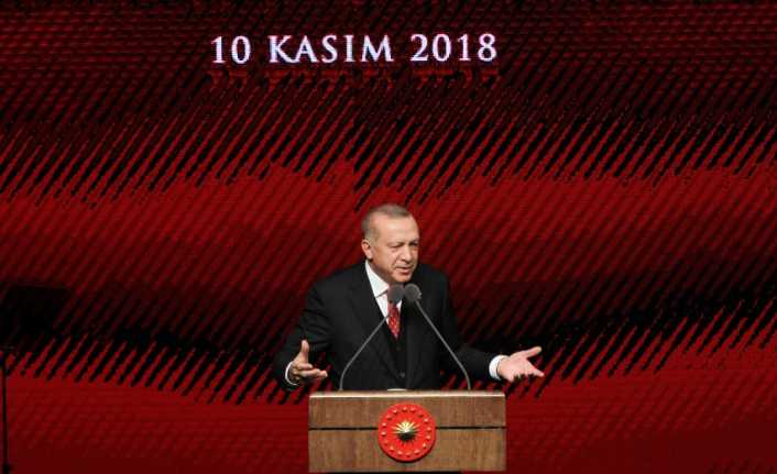 Cumhurbaşkanı Erdoğan, "Bugün hala tek parti dönemiyle adeta sembolleşmiş zulümlerden