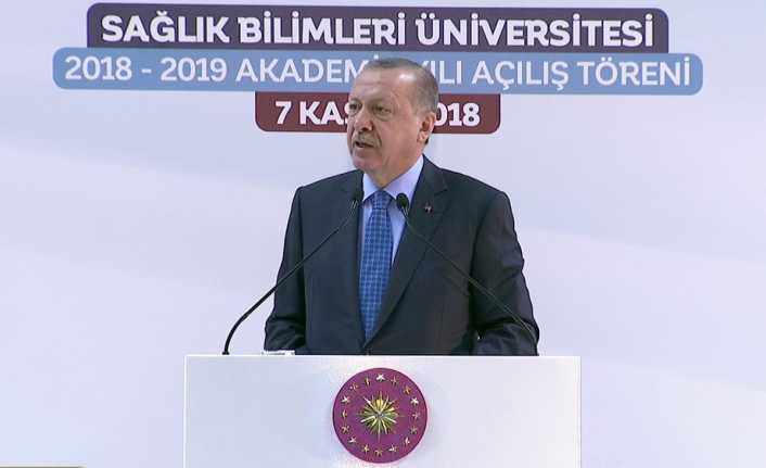 Cumhurbaşkanı Recep Tayyip Erdoğan, “Türkiye’nin sağlık alanında da hızlı bir