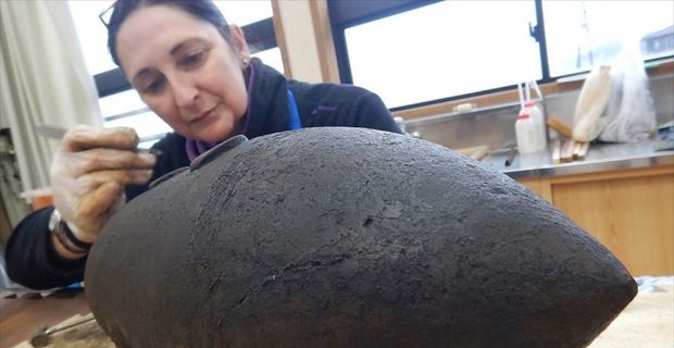 Ertuğrul Fırkateyni Ekip Başkanı Turanlı, Ertuğrul kazılarında 17 metre derinlikten
