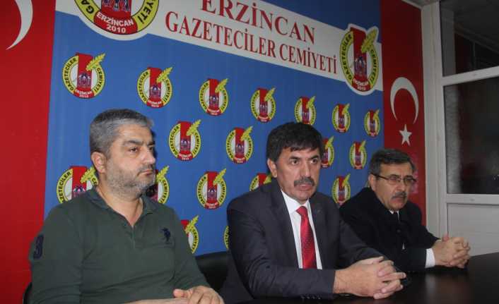 Milliyetçi Hareket Partisi(MHP) Belediye Başkan Adayı Bekir Aksun, Erzincan Gazeteciler