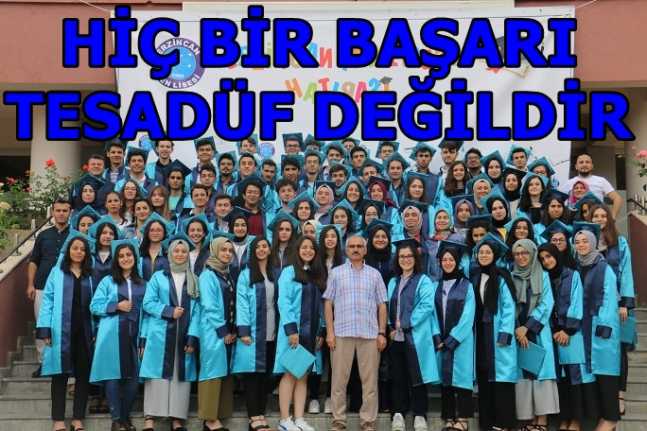 Erzincan Fen Lisesinde YKS gururu Üniversite yerleştirme sonuçları 6 Ağustos 2019 tarihinde açıklanmıştı. Erzincan’ın başarılı