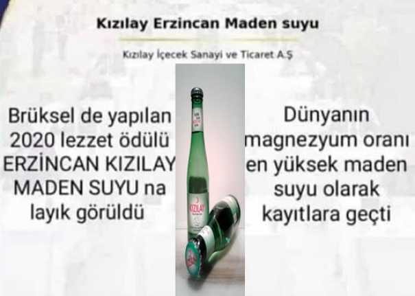 Erzincan’ın doğal lezzeti olan Kızılay Maden Suyu, Belçika'nın Brüksel şehrinde