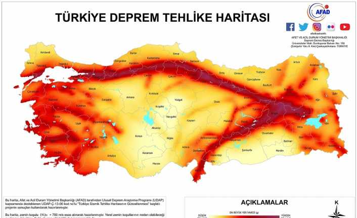 Erzincan Riskli iller arasında İzmir'de geçtiğimiz hafta gerçekleşen 6.6 şiddetinde gerçekleşen ve çevre illerden