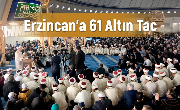 Erzincan'da hafızlığını tamamlayan 61 erkek öğrenci için hafızlık icazet merasimi