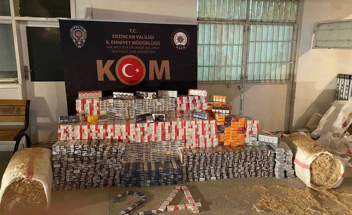 Erzincan’da 13 Bin 160 Paket Kaçak Sigara Ele Geçirildi
