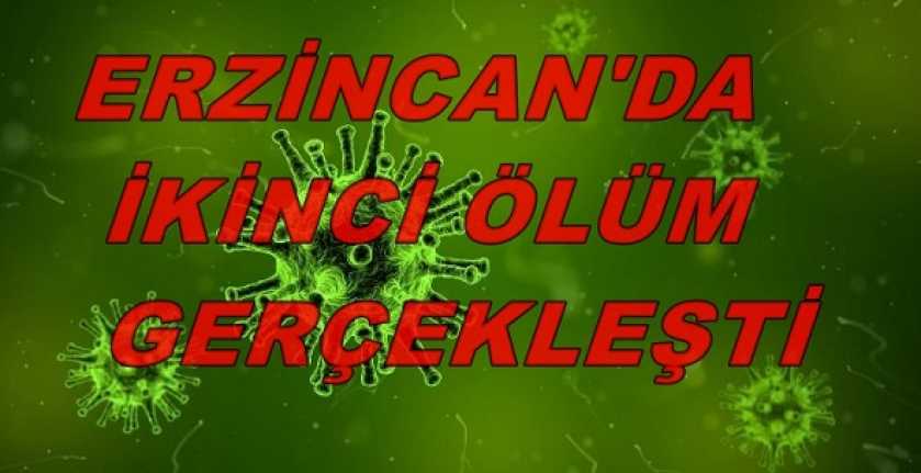 Erzincan'da Korona virüsten ikinci ölüm vakası gerçekleşti  Edinilen bilgiye