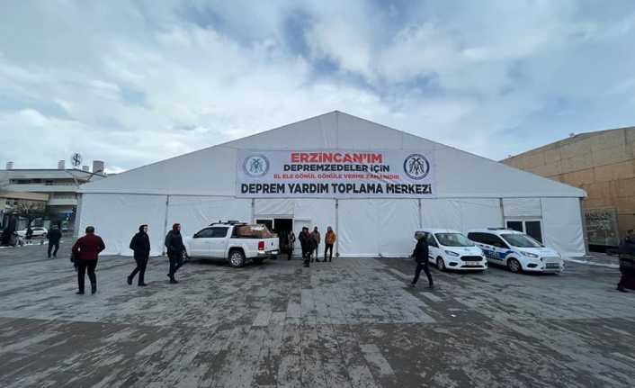Erzincan’dan Deprem Bölgesine Yardımlar Devam Ediyor Bölgeye şimdiye kadar 358 tır ve 112 kamyon yardım