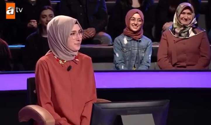 ATV’de yayınlanan “Kim Milyoner Olmak İster” yarışmasına Erzincan’dan katılan Şeyma