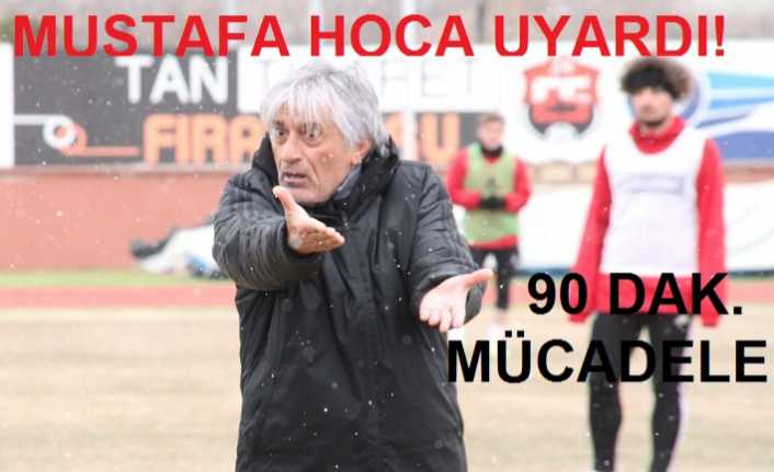 Anagold 24 Erzincanspor Teknik Direktörü Mustafa Kemal Kılıç hafta sonu
