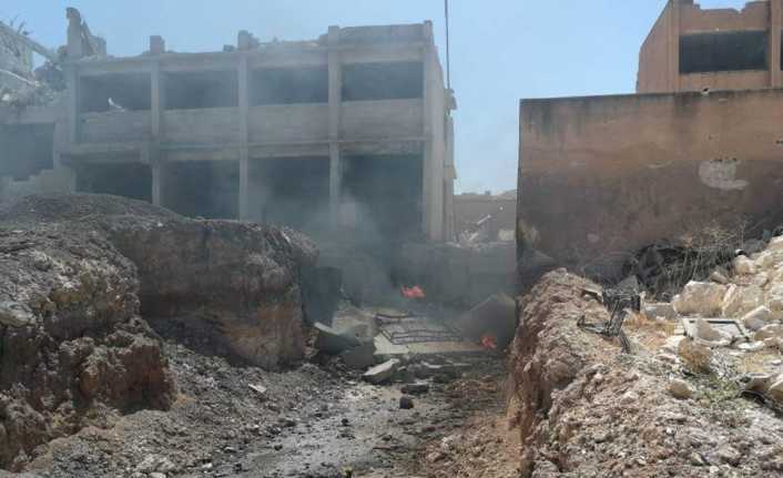 Suriye rejim güçlerine ait savuş uçakları bugün öğleden sonra İdlib