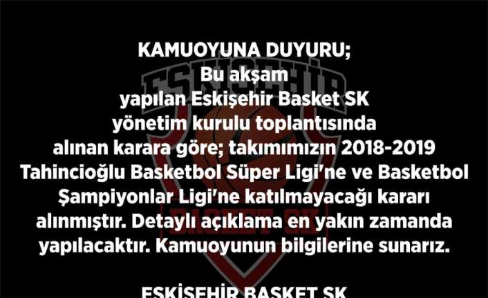 Eskişehir Basket, Tahincioğlu Basketbol Süper Ligi ve Basketbol Şampiyonlar Ligi’nden