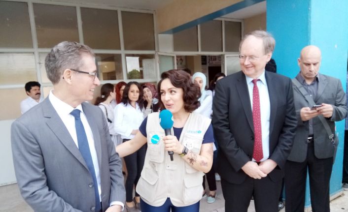 AB Delegasyonu, ünlü oyuncu Ezgi Mola’nın da katılımı ile Sultanbeyli’de