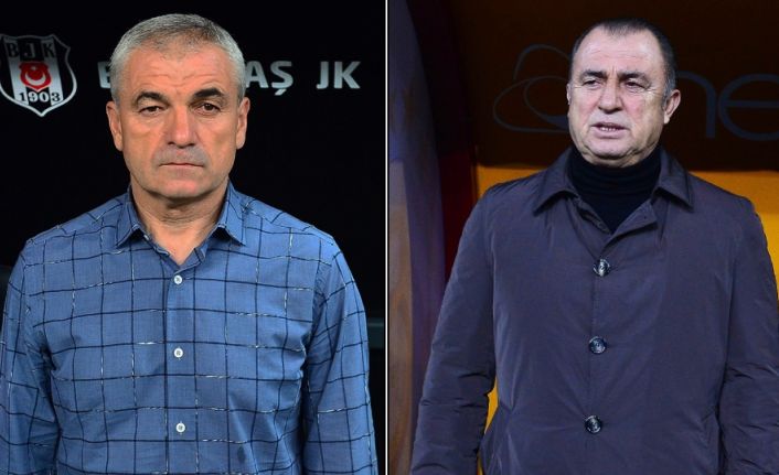 Galatasaray Teknik Direktörü Fatih Terim ile Trabzonspor Teknik Direktörü Rıza