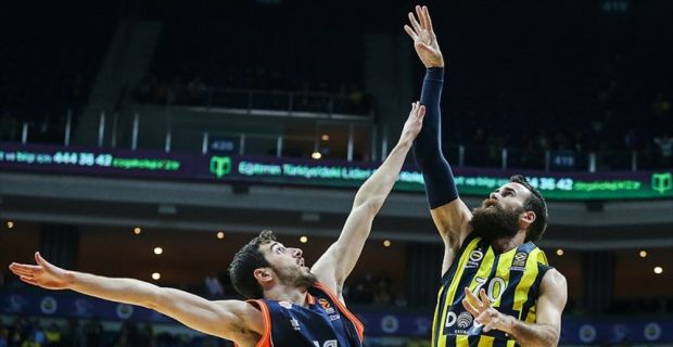 Fenerbahçe Doğuş, THY Avrupa Ligi'nde İspanyol temsilcisi Valencia Basket'i 80-67