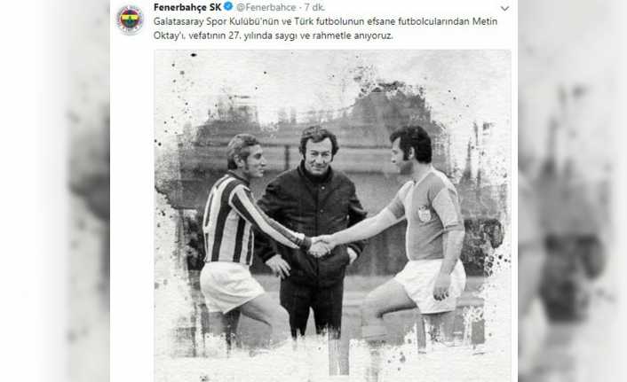 Fenerbahçe Spor Kulübü, Galatasaray’ın efsane futbolcusu Metin Oktay’ın ölümünün 27.