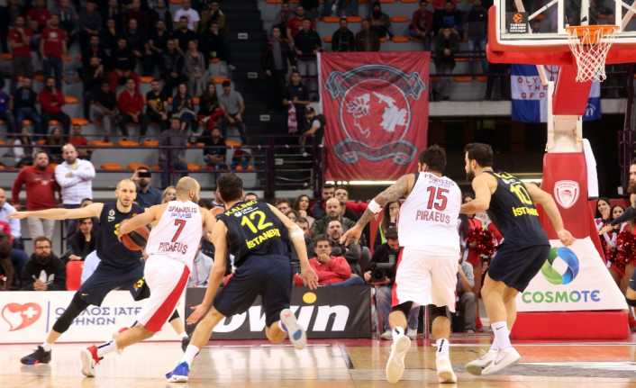 THY Euroleague’in 7. haftasında Fenerbahçe, deplasmanda Yunan ekibi Olympiakos’u 73-72