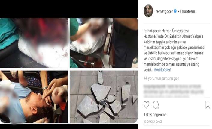Ünlü şarkıcı Ferhat Göçer, Şanlırfa’da Doktor Bahattin Ahmet Yalçın’ın bir